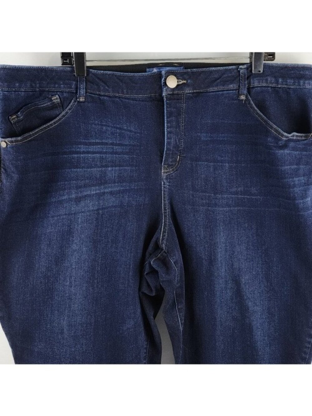 Democracy Womens Ab Solution Ankles Blue Jeans Plus Size 22W (40X26) - Picture 2 of 10